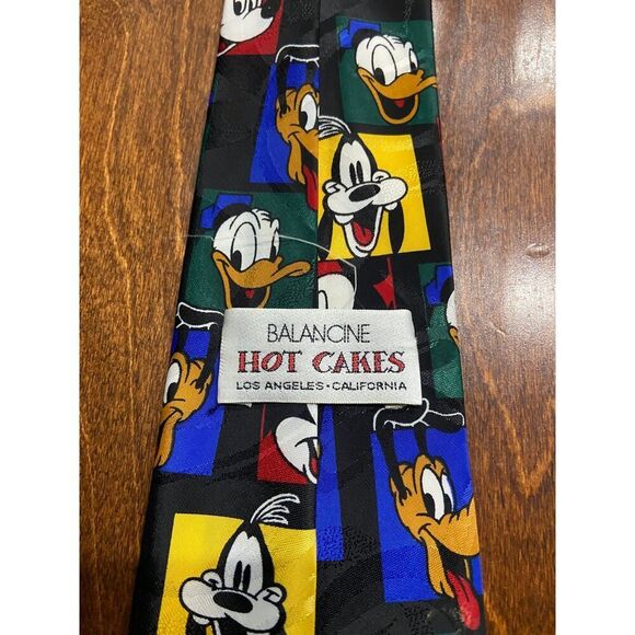Balancine Hot Cakes x Disney Vintage 90s Character Multicolor Dress Tie Mens - Picture 4 of 6